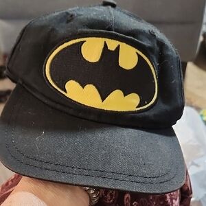 Children's Black and Yellow Superhero Cap